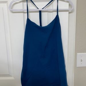 Dark blue lululemon power y tank